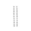 Nancy Newberg | Long Platinum Diamond Earrings