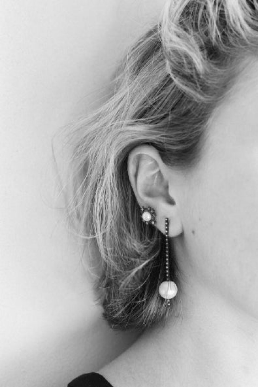 Nancy Newberg | Pearl And Diamond Stick Earrings