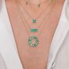 Eriness | Emerald Baguette Staple Necklace