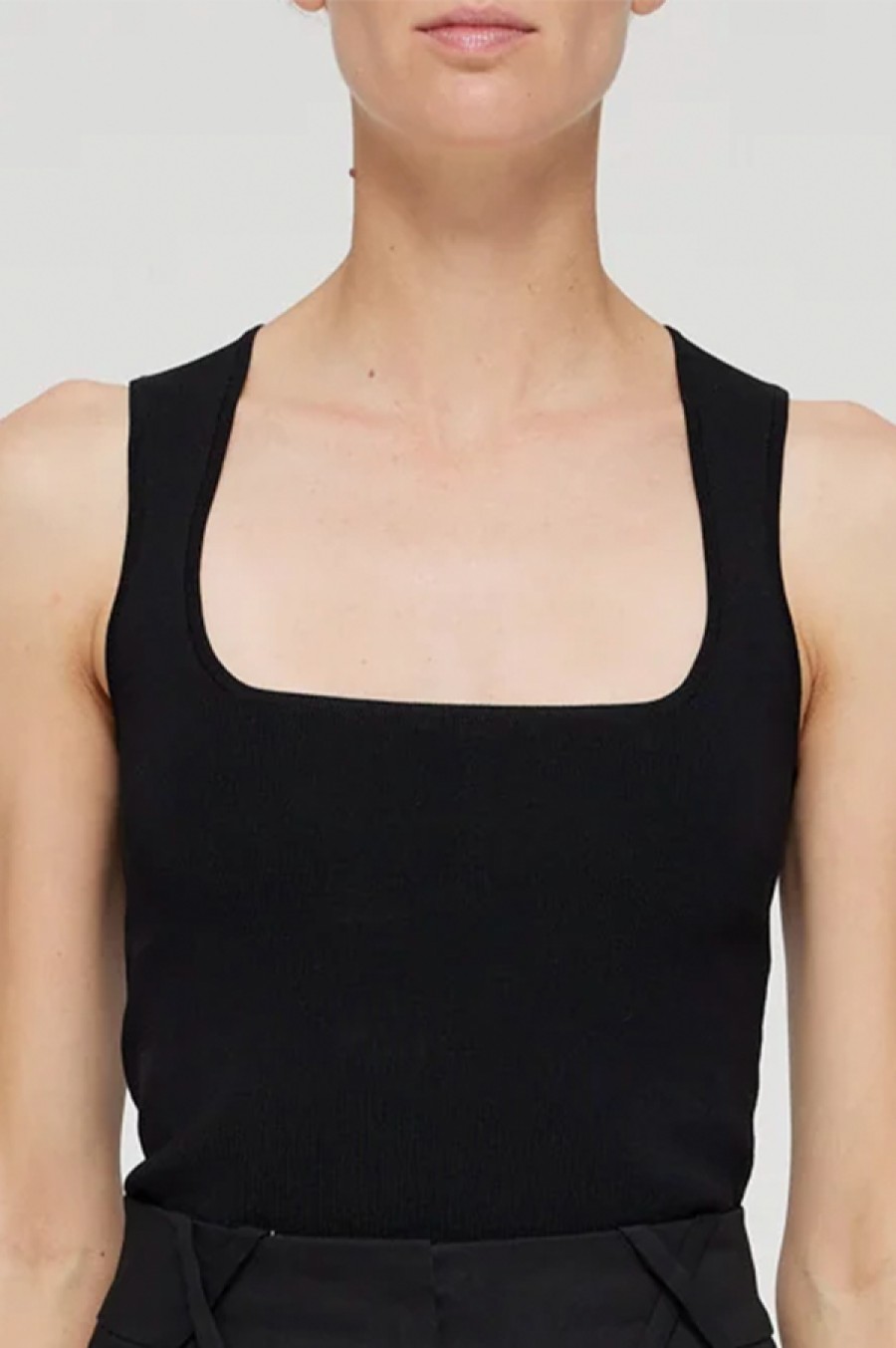 Róhe | Bustier-Shaped Knitted Top In Black