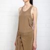 Damir Doma | Resha Silk Taupe Short Wrap Skirt