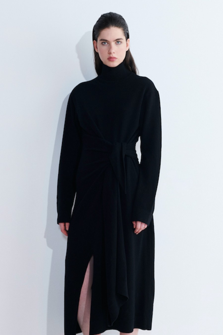 Christian Wijnants | Krissy Turtleneck Dress In Black