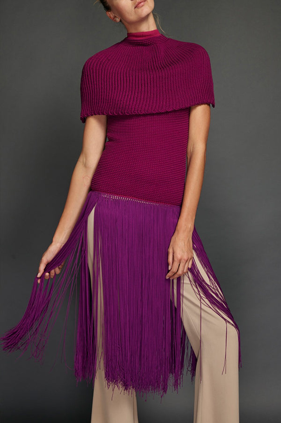 Mark Fast | Knit Fringe Tunic Top