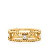 Nancy Newberg | Gold Double Twist Ring With Diamonds