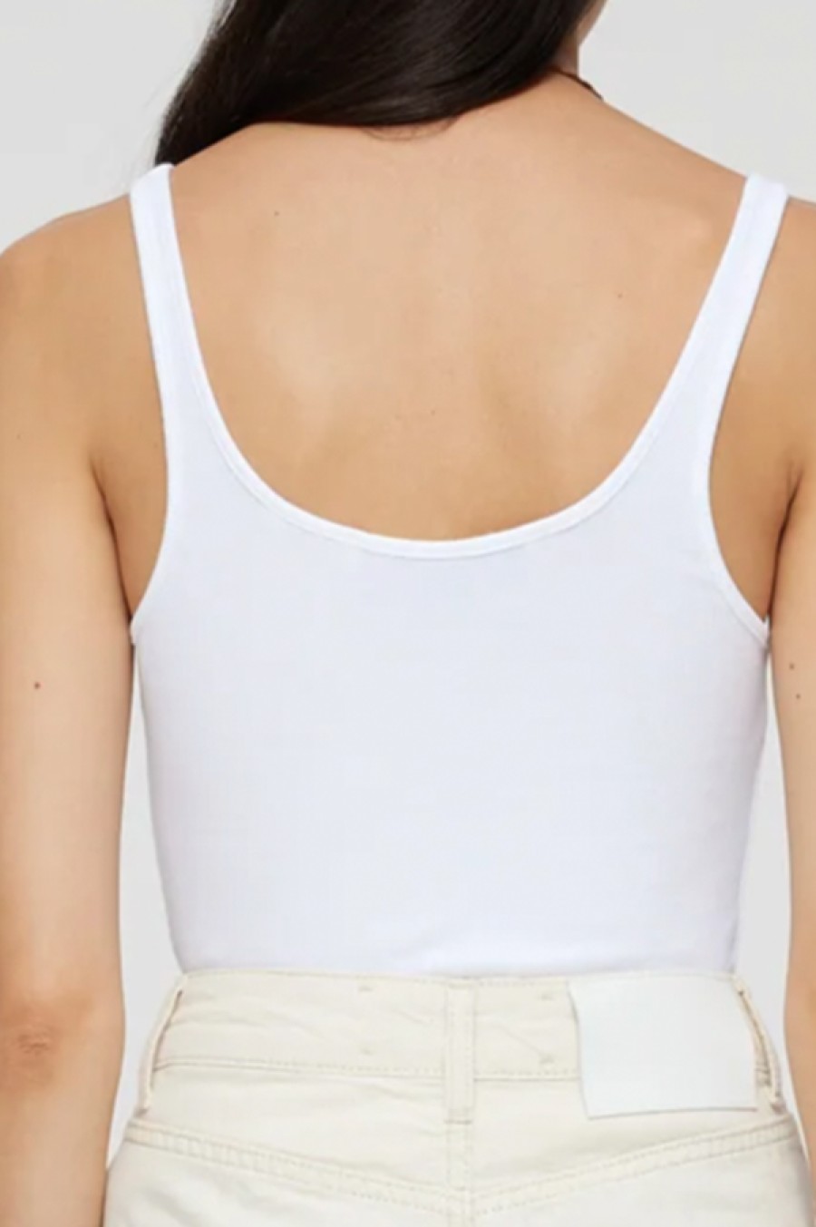 Róhe | Fine Ribbed Tank In White