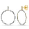 Eriness | Diamond Baguette Loop Earrings