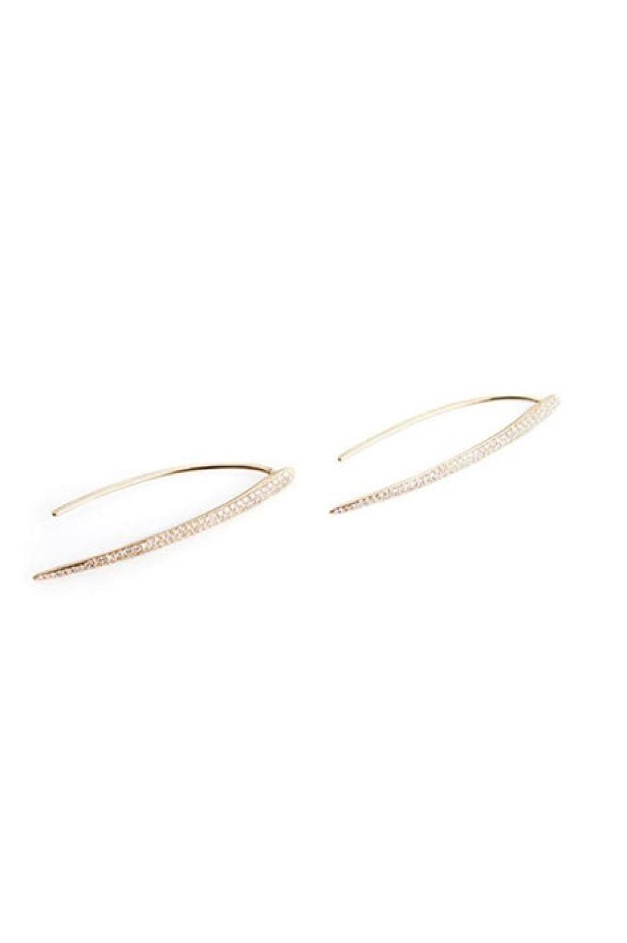 Zofia Day | Fang Earrings With Diamond Pave