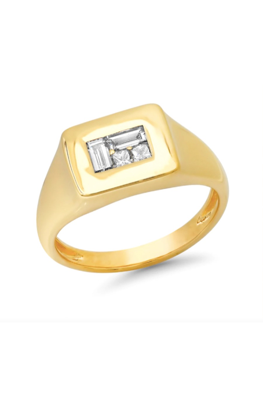 Eriness | Diamond Multi Cut Illusion Signet Ring