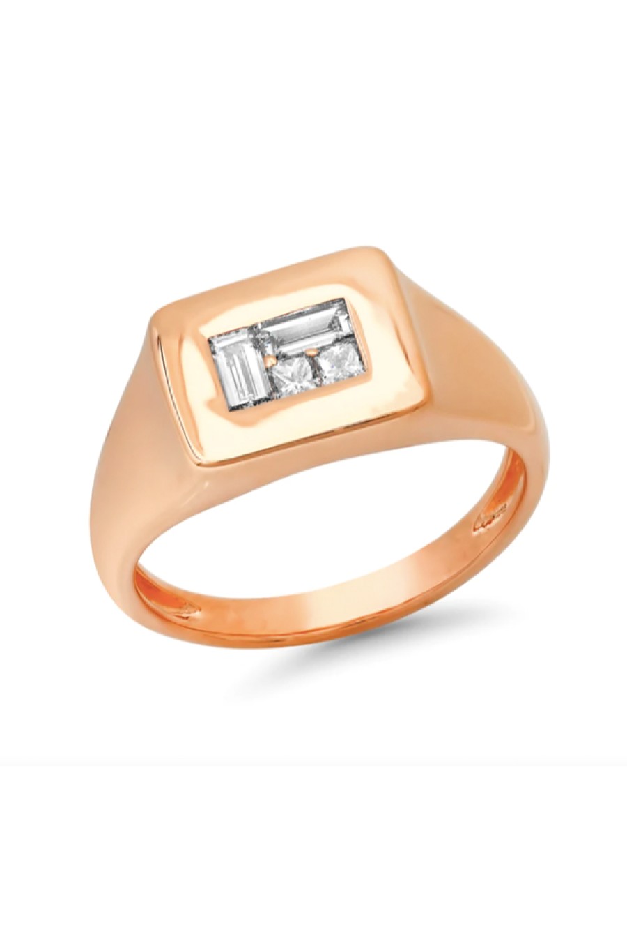 Eriness | Diamond Multi Cut Illusion Signet Ring