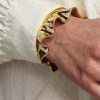 Raven Kauffman | Reclaimed Brass Ruffle Sleeve Cuff