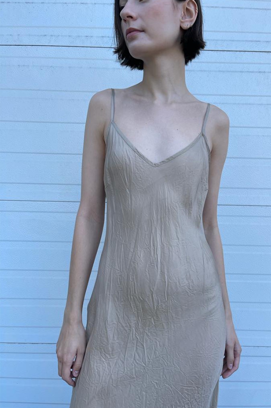 Organic by John Patrick | Calf-Length Bias Long Slip In Nude