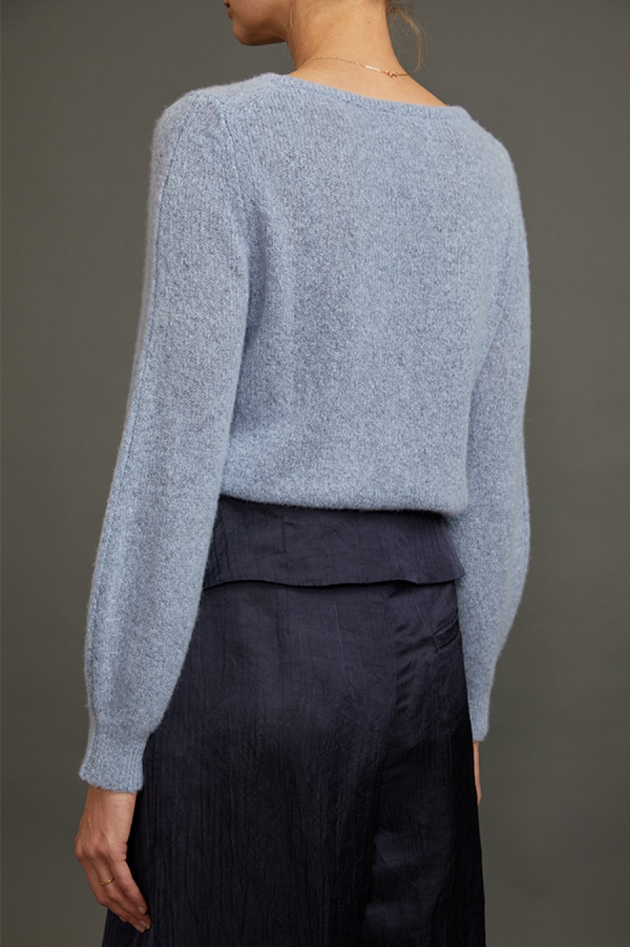 Soyer x Des Kohan | Cashmere Crewneck Sweater In Atlantic Blue