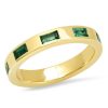 Eriness | Stationary Emerald Baguette Ring