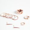 Gabriela Artigas | 14K Rose Gold Ruby Pave Diamond Drop Down Tusk Earring