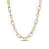 Nancy Newberg | Gold And Silver Diamond Chain Necklace