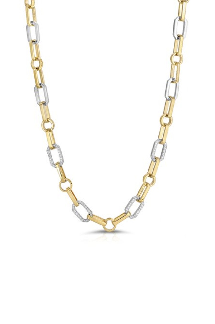 Nancy Newberg | Gold And Silver Diamond Chain Necklace