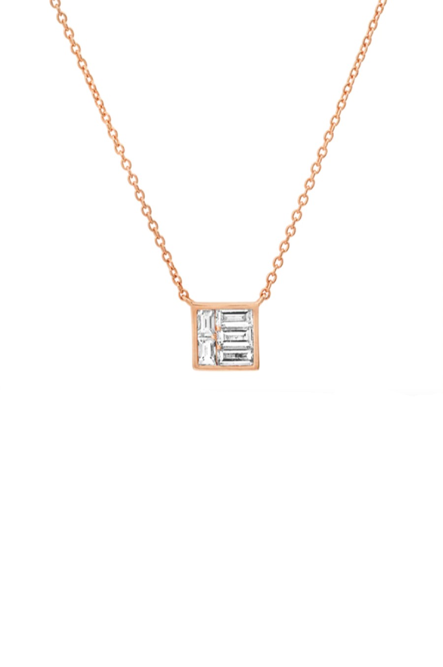 Eriness | Diamond Square Illusion Necklace