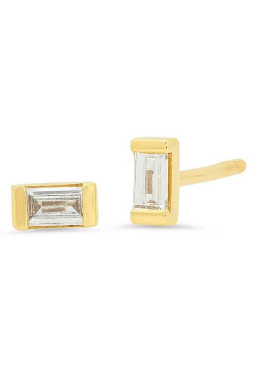 Eriness | Diamond Baguette Studs