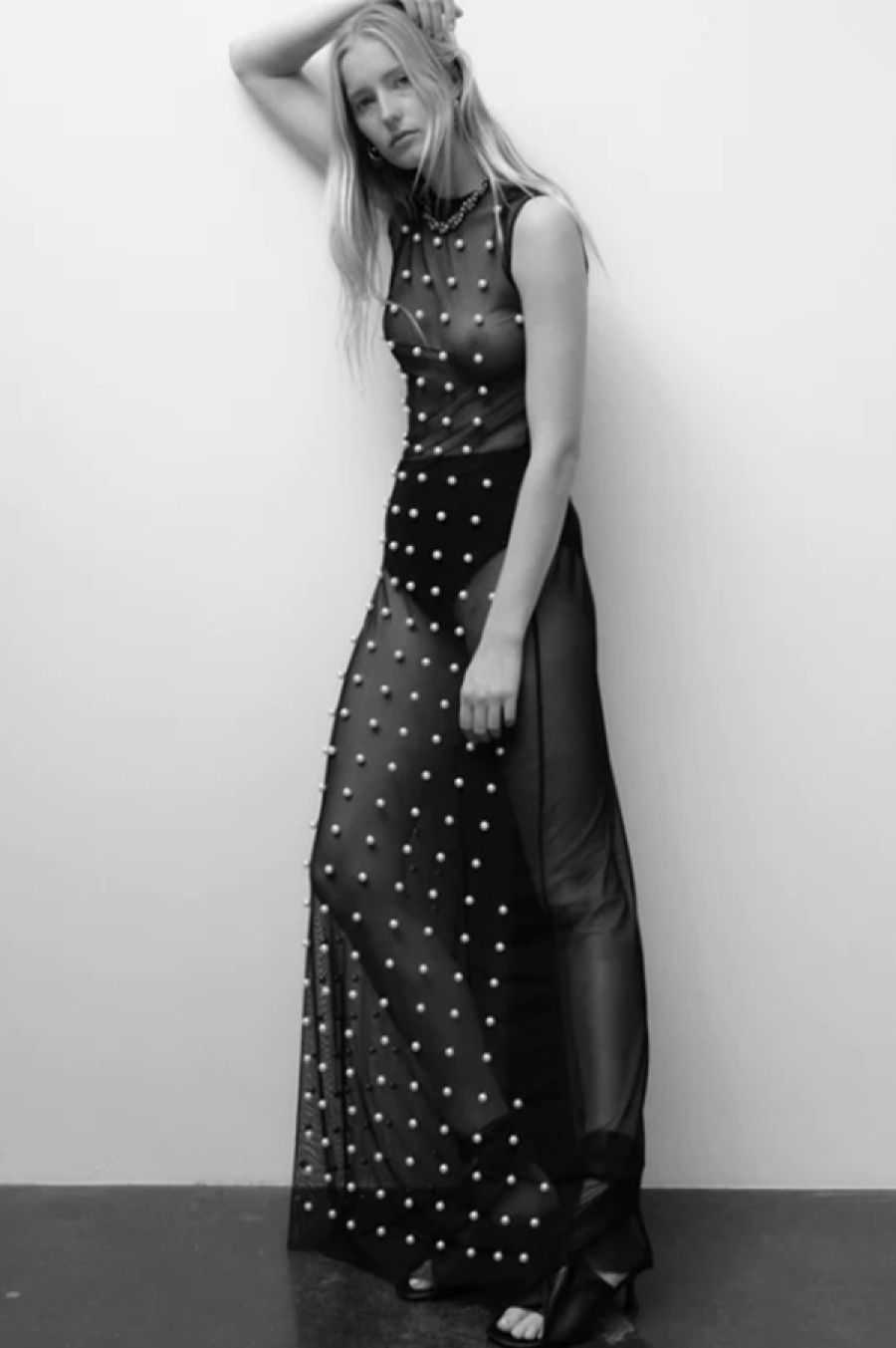 Sid Neigum | Pearl Embellished Dress In Black