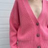 Odeeh | Crystal Buttons Cardigan In Candy Pink (Sold Out)