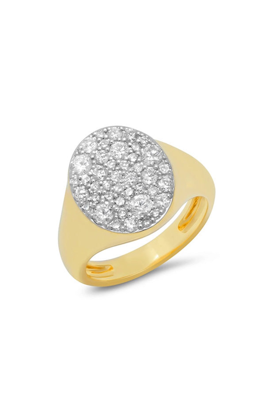 Eriness | Diamond Signet Pinky Ring