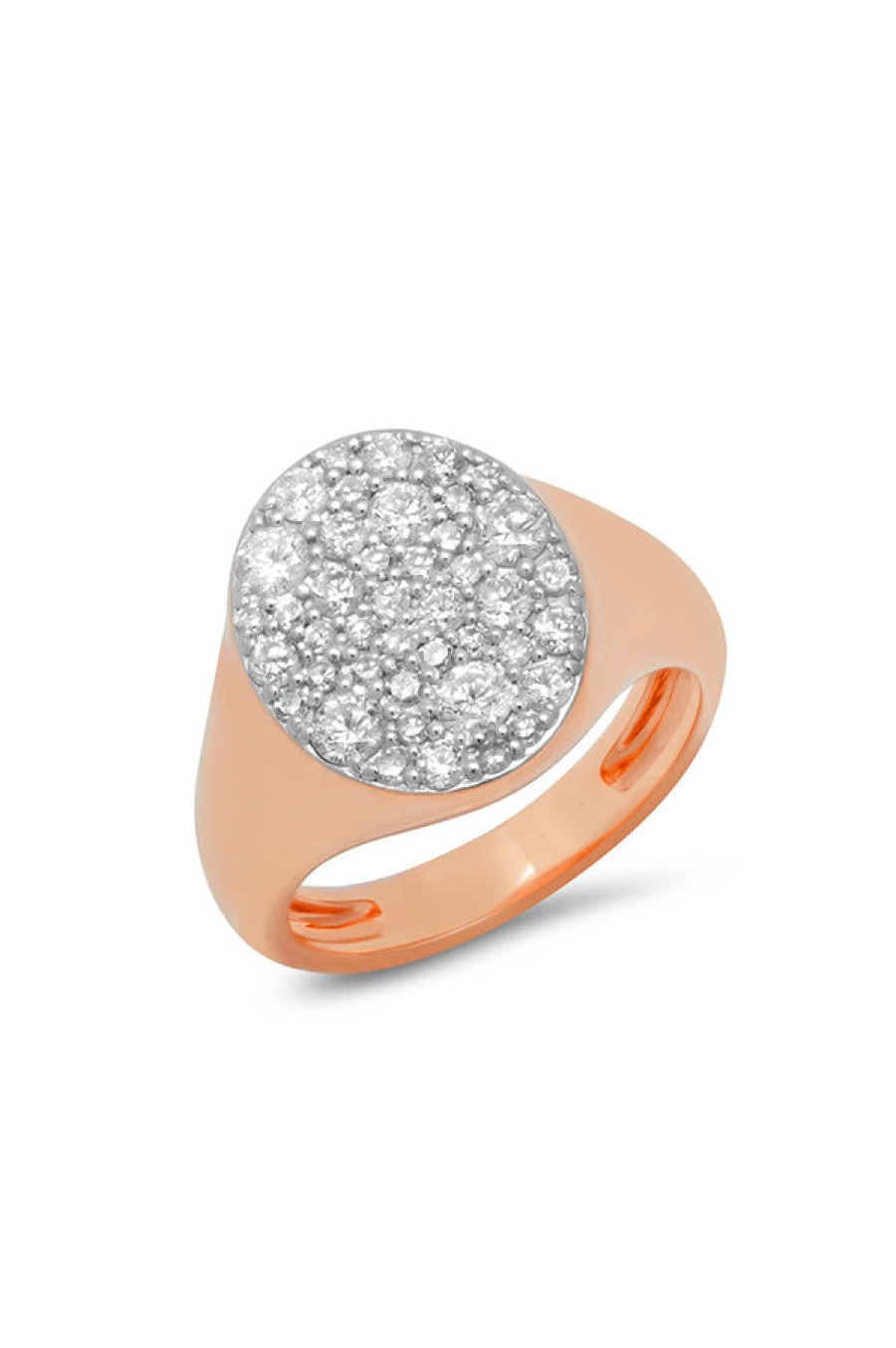 Eriness | Diamond Signet Pinky Ring