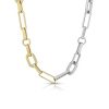 Nancy Newberg | Silver And Gold Split Chain Necklace