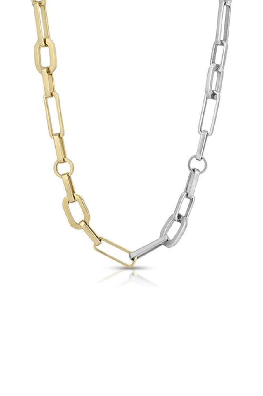 Nancy Newberg | Silver And Gold Split Chain Necklace