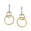 Gabriela Artigas | Chain Earring With White Pave Diamonds