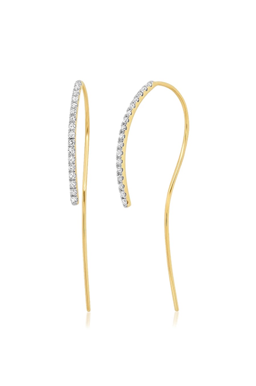 Eriness | Diamond Hook Earrings