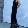 Maria McManus | Ladder Crochet Dress In Black