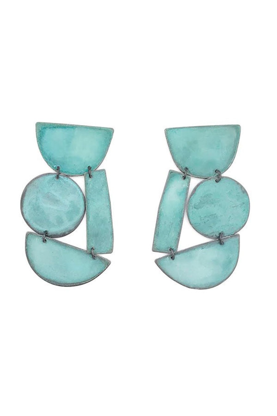 Annie Costello Brown | Masha Cyan Patina Earrings