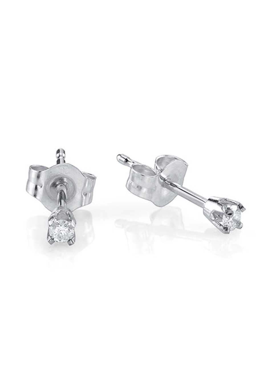 Gabriela Artigas | Baby Prong Earrings With Mini Diamond