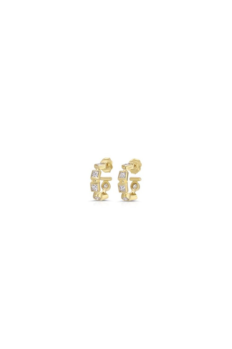 Nancy Newberg | Diamond Mixed Baby Hoops