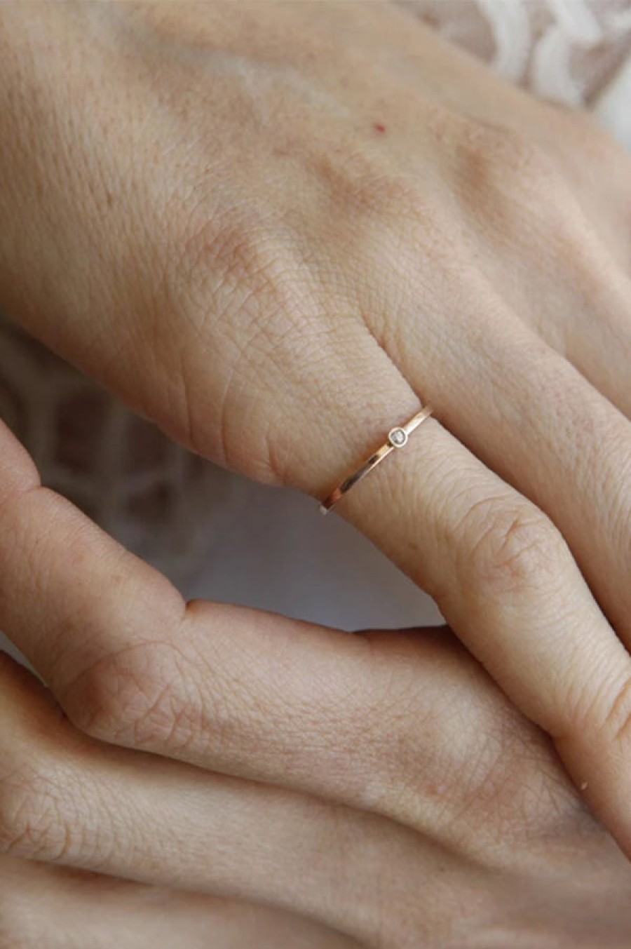 Gabriela Artigas | 14K Mini Diamond Ring