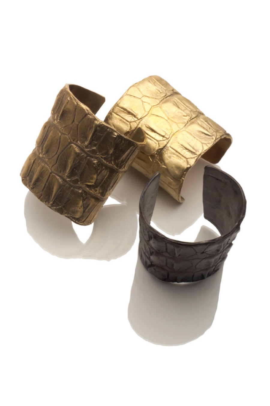 Raven Kauffman | Brass Croc Cuff Bracelet