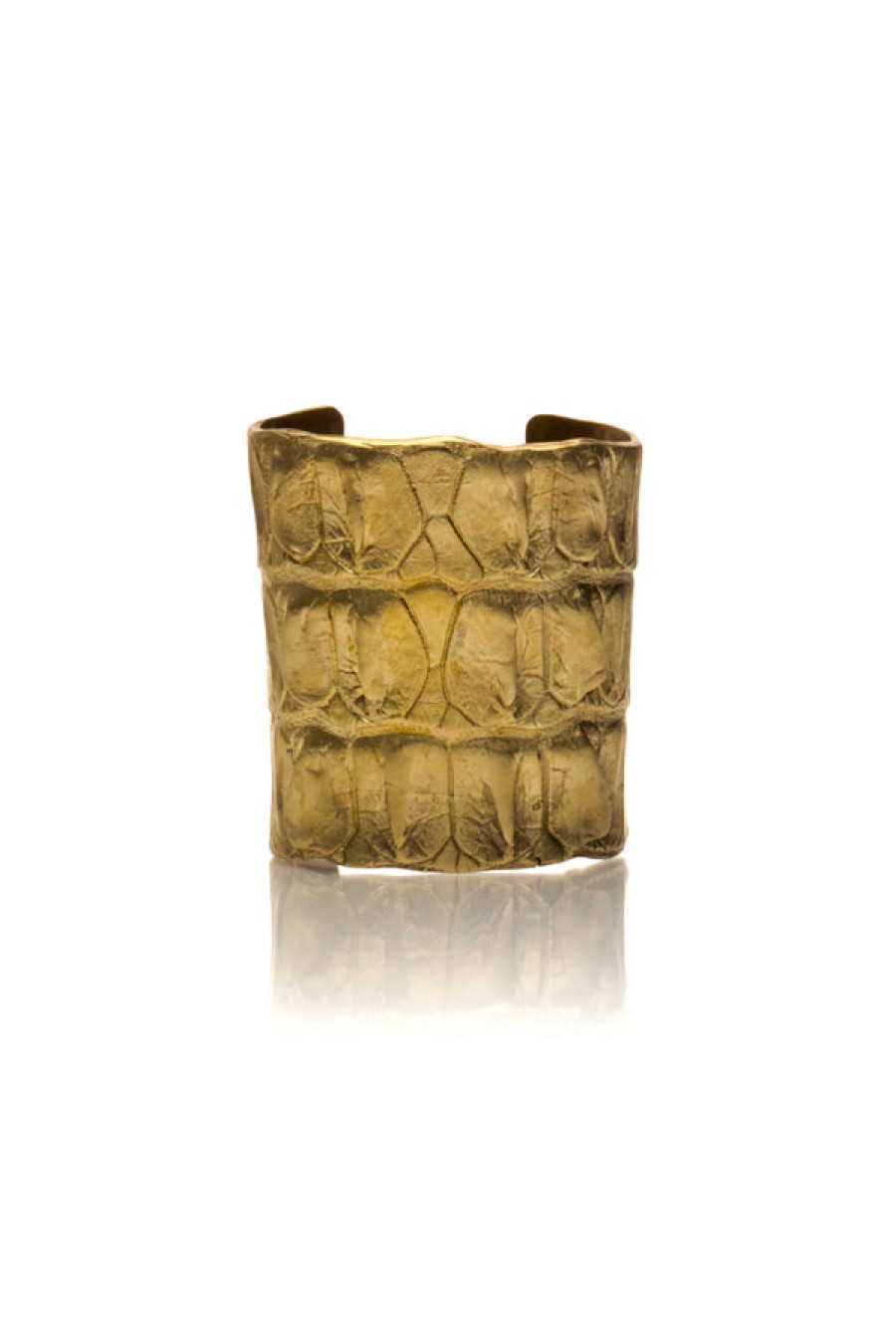 Raven Kauffman | Brass Croc Cuff Bracelet