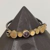 Aesa | Single Amethyst Cuff Bangle