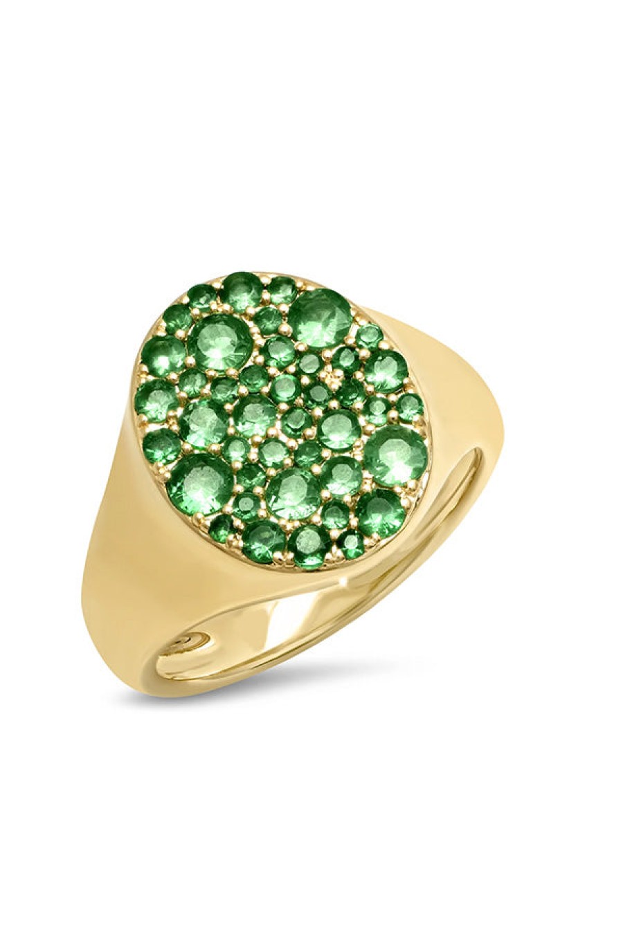 Eriness | Tsavorites Signet Pinky Ring