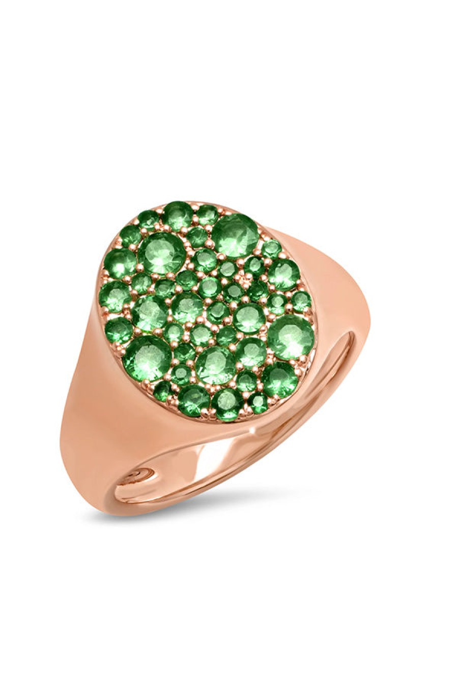 Eriness | Tsavorites Signet Pinky Ring