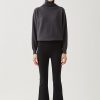 Dusan | Neoprene Flared Crop Pants In Black