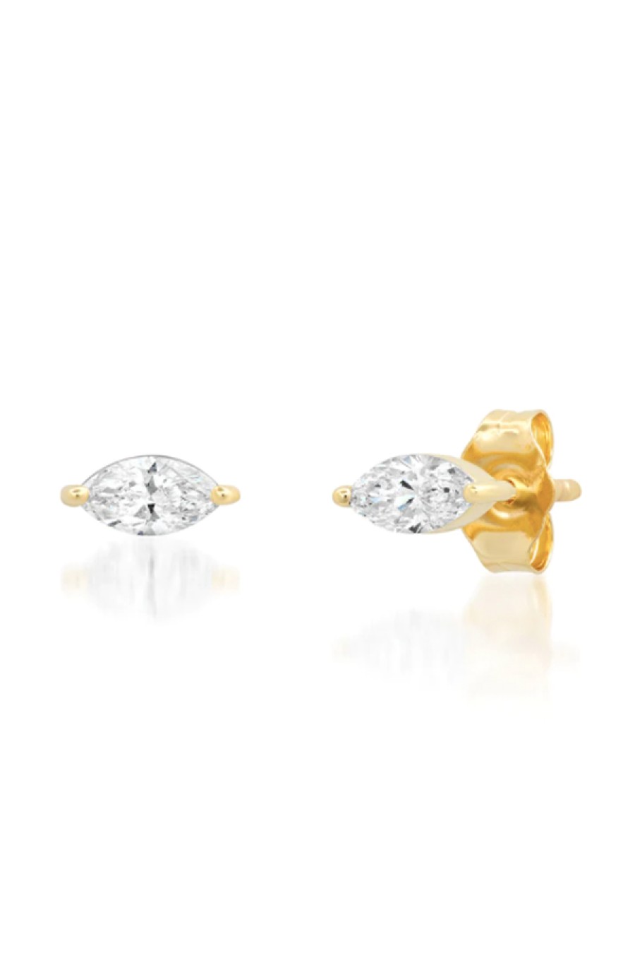 Eriness | Diamond Marquise Studs