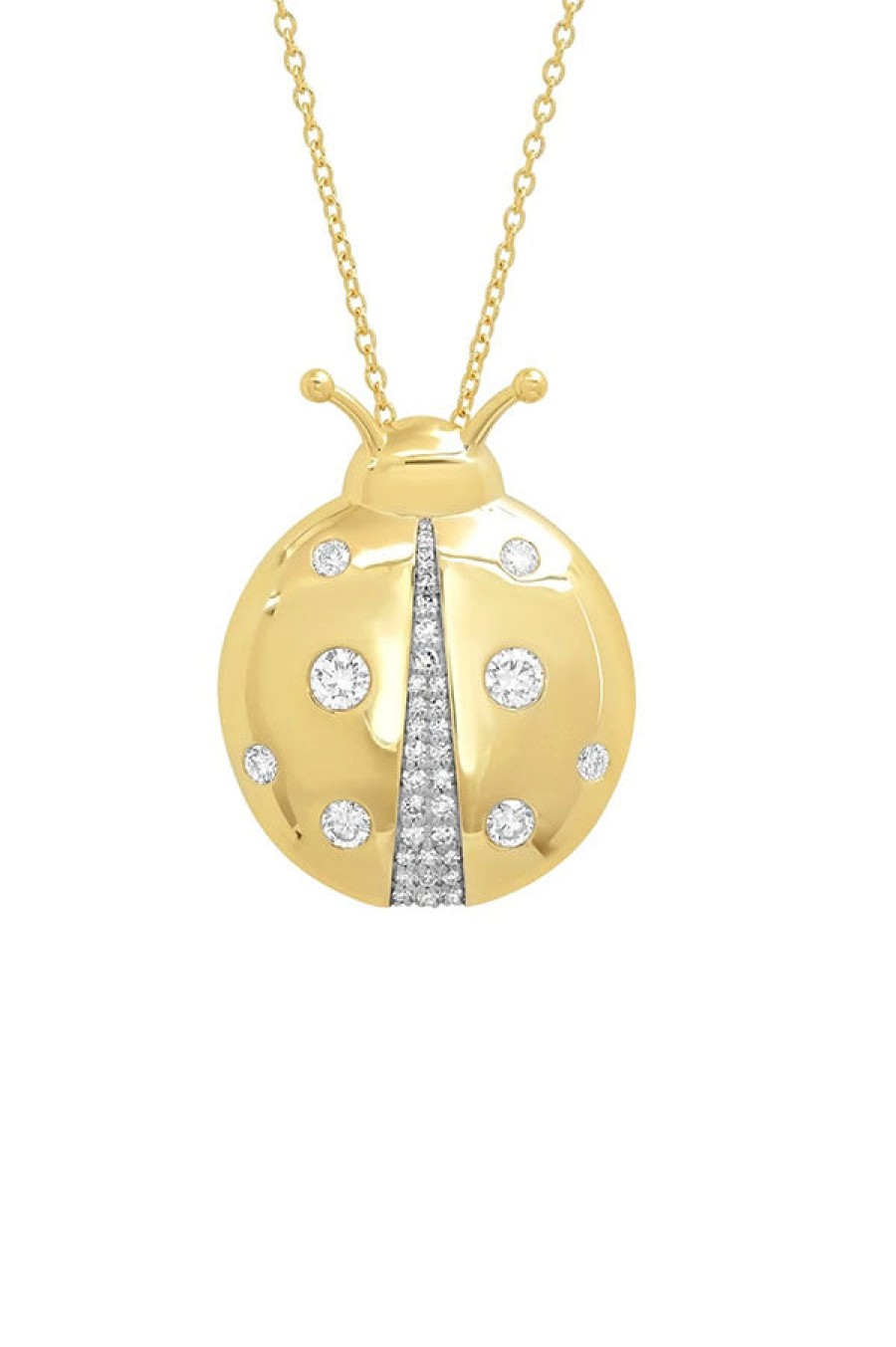 Eriness | Diamond Mama Ladybug Necklace