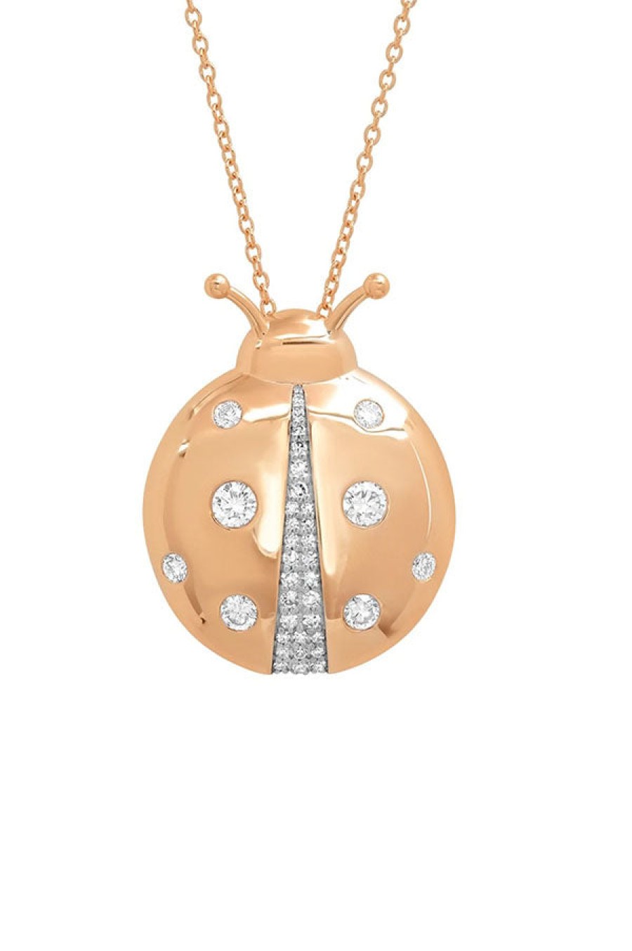 Eriness | Diamond Mama Ladybug Necklace