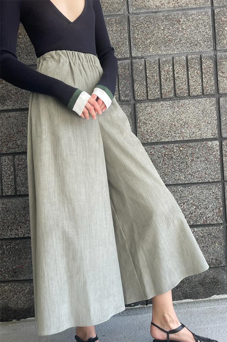 Dusan | Corduroy Gaucho Pants In Silver