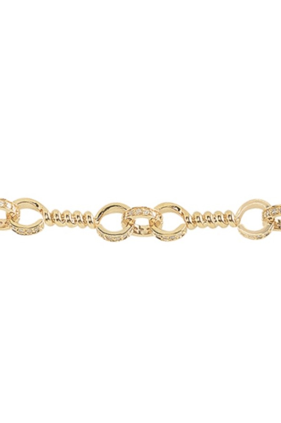 Nancy Newberg | Twist Bar Link Necklace With Diamonds