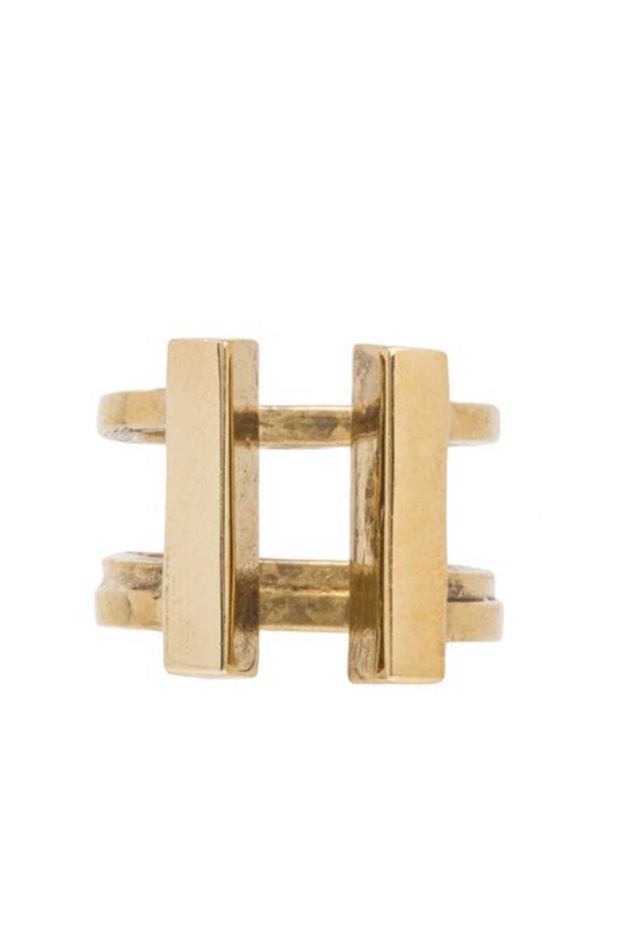 Aesa | Ghost Wedge Open Double Bar Ring