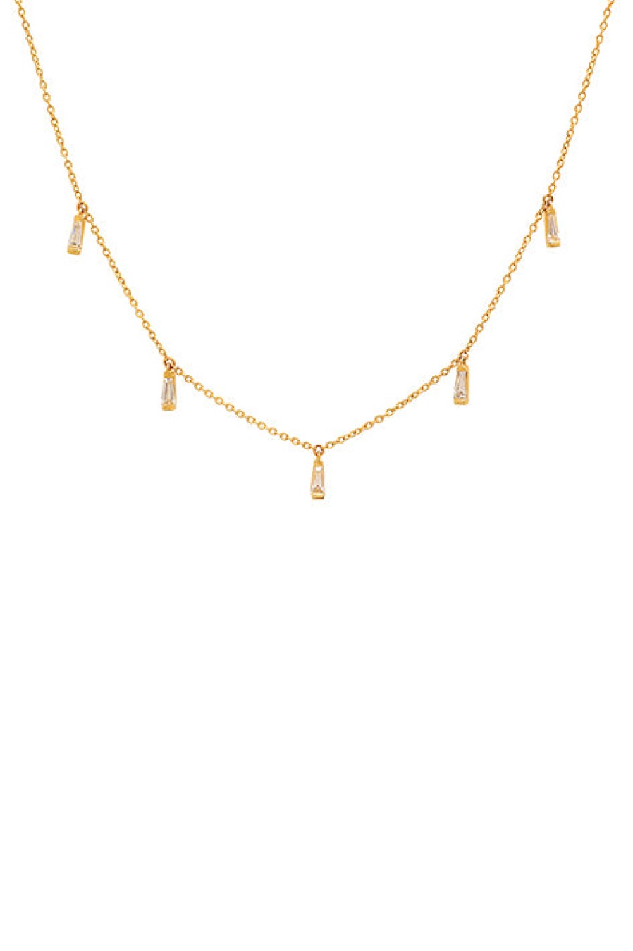 Eriness | Diamond Baguette Necklace