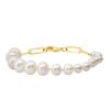 Gabriela Artigas | Ascending Pearls Bracelet On Rectangular Chain