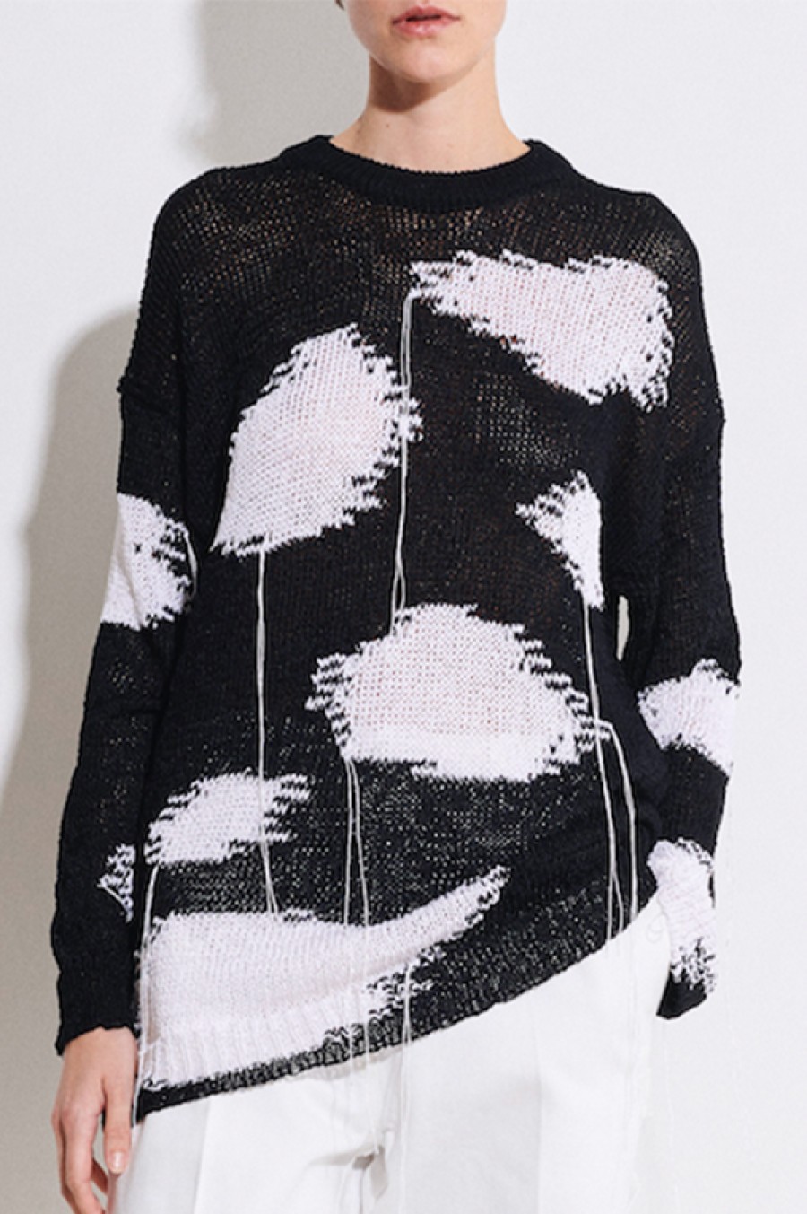 Christian Wijnants | Kaidi Intarsia Knit Sweater In Black